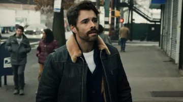Freenote Cloth RJ-2 Den­im Shear­ling worn by Roy (Corey Cott) as seen in The Equalizer (S03E12)
