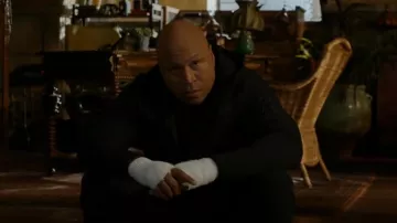 Nike Black Sportswear Tech Fleece Hoodie worn by Sam Hanna (LL Cool J) as seen in NCIS: Los Angeles (S14E15)