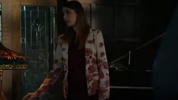 Alice + Olivia Mya Floral Jacquard Blazer worn by Kendall Bostwick (Molly Bernard) as seen in The Blacklist (S10E04)