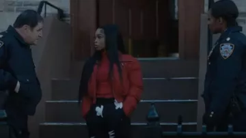 Jordan Artist Series por Mia Lee Fleece Pantalones usados por Tanya Brown (Lola Brooke) como se ve en East New York (S01E16)