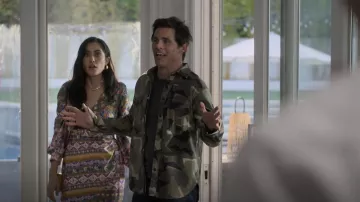 Rag & Bone En­gi­neered Camo Shirt worn by Jack Botty (James Marsden) as seen in Party Down (S03E02)