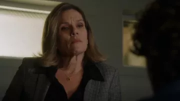 Madewell Gold Echted Necklace worn by Capt. Elaine Maynard (Claudia Christian) as seen in 9-1-1 (S06E12)