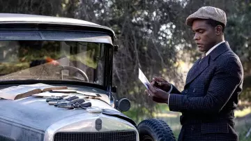 Wool Baker Boy Hat worn by Paul Drake (Chris Chalk) as seen in Perry Mason TV series outfits (Season 2 Episode 3)