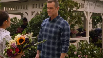 Theory Irving Shade Cotton Flannel Button Up Shirt worn by Bobby Nash (Peter Krause) as seen in 9-1-1 (S06E12)