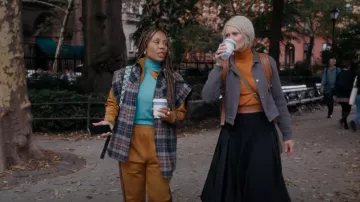 Loewe Leather Waistband Asymmetric Midi Skirt worn by Miranda Hobbes (Cynthia Nixon) as seen in And Just Like That… (S01E06)
