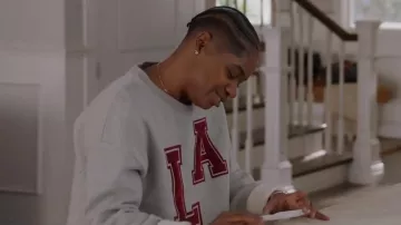 Free People Cropped Graphic Sweatshirt worn by Tamia 'Coop' Cooper (Bre-Z) as seen in All American (S05E14)
