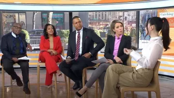 Pantalon de parachute à bascule Dion Lee porté par Dove Cameron tel que vu dans Aujourd’hui le 20 mars 2023