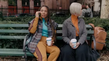 IRO Gabyn Flannel Veste portée par le Dr Nya Wallace (Karen Pittman) comme on le voit dans And Just Like That... (S01E06)