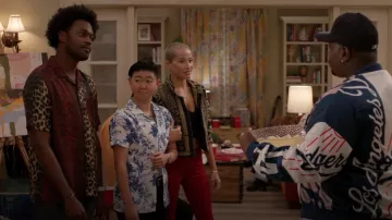 Ksubi Big Cat Resort Two-Tone Shirt worn by Noah Koles (Echo Kellum) as seen in Grand Crew (S02E03)
