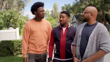 Scotch & Soda Patchwork Print Loose Fit Drawstring Shorts worn by Noah Koles (Echo Kellum) as seen in Grand Crew (S02E03)