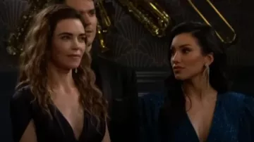 Robe Rebecca Vallance Jagger portée par Audra Charles (Zuleyka Silver) vue dans The Young and the Restless le 23 mars 2023