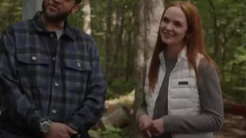 Patagonia Down Sweater Vest worn by Maggie Sullivan (Morgan Kohan) as seen in Sullivan's Crossing (S01E01)