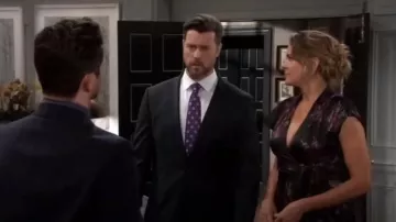 Cinq a Sept Neila Silk Midi-Dress worn by  Nicole Walker(Arianne Zucker) as seen in Days of our Lives on March 21, 2023