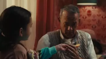 Cable knit Sleeveless Sweater worn by Otto (Tom Hanks) in A Man Called Otto