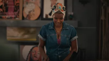 Free People Marla Denim Jumpsuit worn by Vivian Banks (Cassandra Freeman) as seen in Bel-Air (S02E05)
