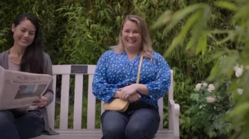 Karl Lagerfeld Paris Woven Floral Blouse worn by Rosie Phillips (Nikki Duval) as seen in Shrinking (S01E10)