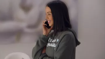 Dear Media Its All Hap­pen­ing For­est Cropped Hoodie worn by Scheana Shay as seen in Vanderpump Rules (S10E07)