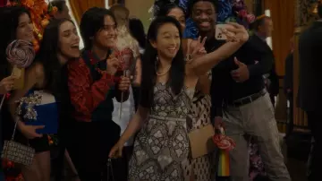 Brock Collection Tyla Lace Guipure Dress worn by Lily Goldenblatt (Cathy Ang) as seen in And Just Like That… (S01E10)