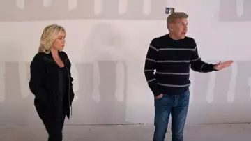 Theory Gary Crew Striped Cashton Sweater worn by Todd Chrisley as seen in Chrisley Knows Best (S10E07)