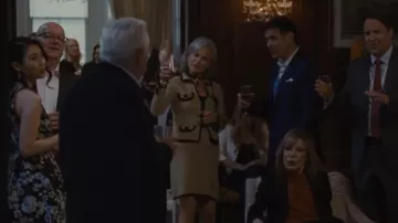 Gucci Tweed Jacket worn by Jeane (Peggy J. Scott) as seen in Succession (S04E01)