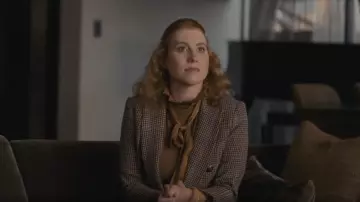 Veronica Beard Empire Dickey Jacket worn by Rava Roy (Natalie Gold) as seen in Succession (S04E01)