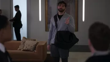 Nike Dri-FIT Men's 1/4-Zip Running Top worn by Personal Trainer Nick (Brandon Carrillo) as seen in Power Book II: Ghost (S03E02)