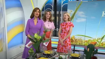 Black Halo Kensington Fit & Flare Dress worn by Hoda Kotb as seen in Today with Hoda & Jenna on March 22, 2023