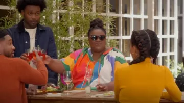 Mara Hoffman Ava Dress worn by Nicky (Nicole Byer) as seen in Grand Crew (S02E04)