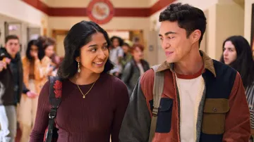 J.Crew Color Block Sherpa Jacket worn by Paxton Hall-Yoshida (Darren Barnet) as seen in Never Have I Ever TV show (Season 3)