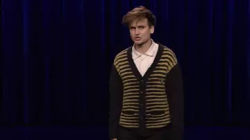 Printed Cardigan worn by Moses Storm as seen in The Tonight Show Starring Jimmy Fallon