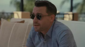 Gafas de sol Persol usadas por Roman Roy (Kieran Culkin) como se ve en Succession (S04E01)