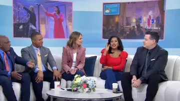 Veronica Beard Lawrence Stretch Cotton Corduroy Dickey Jacket usada por Savannah Guthrie como se ve en Today el 24 de marzo de 2023