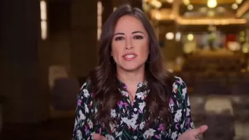 Veronica Beard Cecilia Floral Print Midi Vestido usado por Kaylee Hartung como se ve en Today on March 27, 2023