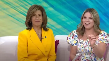 Lafayette 148 NY Faille Double Breasted Blazer worn by Hoda Kotb as seen in Today with Hoda & Jenna on March 27, 2023