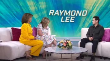 Lafayette 148 NY Gates Wool & Silk Crepe Flared Pants worn by Hoda Kotb as seen in Today with Hoda & Jenna on March 27, 2023