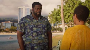 Tommy Bahama Veracruz Cay Scenic Isles Camp Shirt worn by TC (Stephen Hill) as seen in Magnum P.I. (S05E07)