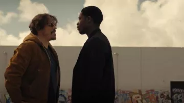 Boss Zipped-Up Fas­ten­ing Bomber Jack­et worn by Franklin Saint (Damson Idris) as seen in Snowfall (S06E06)