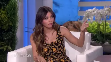 Ulla Johnson Floral print midi dress worn by Jenna Dewan as seen in The Ellen DeGeneres Show