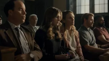 Maeve Collared Two Layered Sweater worn by Clara Palmer (Emma Nelson) as seen in Accused (S01E09)