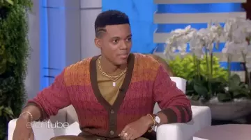 Missoni Gradient Cardigan worn by Jabari Banks as seen in The Ellen DeGeneres Show on April 26, 2022