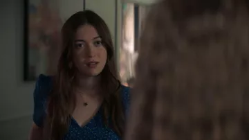 Van Cleef & Arpels Vintage Alhambra Necklace Yellow Gold worn by Bennet Ayres (Grace Kaufman) as seen in The Watchful Eye (S01E09)