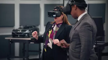 Varjo Virtual & Mixed Reality Headsets used by Katherine Hastings (Ana Gasteyer) as seen in American Auto (S02E10)
