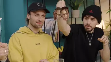 The Star Cap Studio Studies worn by Squeezie in his YouTube video You're not funny, you're out feat. Joyca, Maxenss
