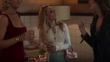 Poster Girl Winona Blue Embellished Chainmail Mini Skirt worn by Keeley Jones (Juno Temple) as seen in Ted Lasso (S03E03)