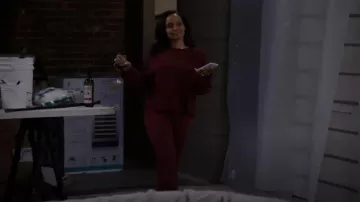 BP. Cozy Rib Flared Pants worn by Randi (Kyla Pratt) as seen in Call Me Kat (S03E19)