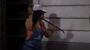 Sonoma Goods For Life Cropped Jean Overalls worn by Randi (Kyla Pratt) as seen in Call Me Kat (S03E19)