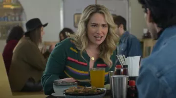 Modcloth 70's Sweetness Sweater Dress worn by Davia Moss (Emma Hunton) as seen in Good Trouble (S05E03)
