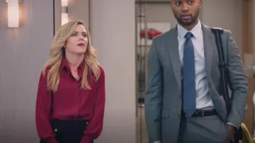 Nicholas Long Sleeve Blouse worn by Sadie Ryan (Harriet Dyer) as seen in American Auto (S02E10)