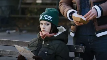 Levi's Soft Sher­pa Jack­et worn by Detective Jet Slootmaekers (Ainsley Seiger) as seen in Law & Order: Organized Crime (S03E06)