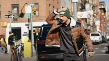 Jack & Jones Orig­i­nals Puffer Jack­et worn by Detective Jamie Whelan (Brent Antonello) as seen in Law & Order: Organized Crime (S03E16)